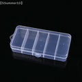 SSummer10】Vertical 5 Grid Transparent Eyelash Extension Storage Box - Glue Tweezer Holder Makeup Organizer with Cover【SS】