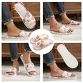 Fashion Floral Slippers Women Casual Comfortable Indoor Home Flat Shoes Anti Slip Sandals Spring Autumn September Essential