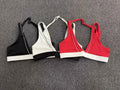 Sports Bra for Woman Gym Top Push Up Fitness Workout Tops Women Sportswear Yoga Clothes Patchwork Activewear Black White Red XL