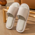 Four Season Linen Home Slippers Women Indoor Bedroom Women House Slides Autumn Unisex Lovers Shoes Adults Outdoor Casual Sandals