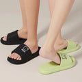 Women Summer Concise EVA Slippers Men Soft Home Slides Couples Bathroom Non-slip Sandals Adults Comfortable Outdoor Beach Shoes