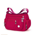 New neutral nylon fabric women's handbag Oxford cloth shoulder strap messenger bag travel bag multi-compartment leisure bag mess