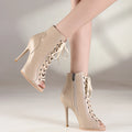 Women Pump Dance Heels Differenct Colors 9.5cm 11cm High Quality Made Real Genuine Leather Latin Jazz Dance Shoes For Woman
