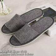1Pair Travel Spa Hotel Non-slip Slippers Men Women Cotton Linen Flip Flop Shoes Slippers Full/Half Inclusive Guest Slippers Shoe