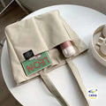Canvas Bags for Woman Tote Bag, Large Capacity Shoulder Bag for Women Student, Soft Handbag with Zipper Closure Multiple Pockets