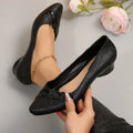 New Round Head Shallow Square Heel Shoes Women's Elegant Fashion High Heels Dress Shoes Zapatos Mujer