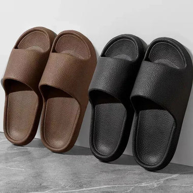 Soft Sole Cloud Slippers Thick Platform Indoor Outdoor Sandals Comfortable Home EVA Slippers Bathroom Bath Flip-Flops Women Men