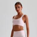 Solid Color Butter Cross Gym Yoga Underwear Women Cross Back Shoulder Straps Fitness Sport Bra High Impact Push Up Top With Pad