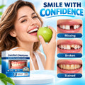 Full Mouth Dentures Set, Removable Upper and Lower False Teeth, Natural Looking Smile for Adults