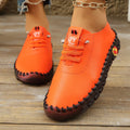 Sneakers Women Shoes Loafers Lace Up Leather Flat New Spring 2025 Casual Comfortable Mom Shoes Mujer Zapatos Chaussure Femme