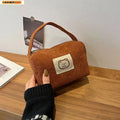 HomefishCosmetic Bags for Plush Cute Handbag Summer Fashion Soft Comfortable Large Capacity Trendy Handbag for Women With Handle