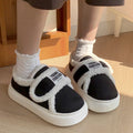 Indoor Warm Cotton Slippers For Women Winter Platform Shoes Soft Plush Thick Sole Girls Home Floor Daily Walking Fluffy Shoes