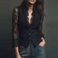 Women's Blazer Jacket Women's Fashion Sexy Blazer Coat Elegant Stylish Design Office Lady Suit Jacket Outerwear for Professional Women