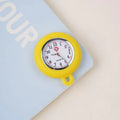 Nurse Doctor Unisex Colourful Silicone Pocket Watches Clock Head Face Parts For Badge Reel Keychains Lanyards Key Rings Rope