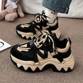 2025 Spring and Autumn New Fashionable Street Sponge Cake Shoes Mid Heel Thick Bottom Women Fashion Versatile Shoes