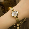 Women Fashionable Versatile Quartz Watch Alloy Circular Dial Stainless Steel Watchband Simple Casual Wristwatch