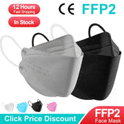 Face mask KN95 FPP2 CE Protective Mask Anti Dust Mask Mouth Mascarillas 4 Layers Mask FFP2 Face Mask KN95 Facial Masks Filter Mask Respirator