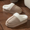 Soft High Thick Sole Women's Slippers Boot Comfy Winter Outdoor Warm Couples Indoor Fashion Wear Anti-slip Simple Fuzzy Shoes