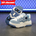 Children Roller Skates Fashionable Casual Boys Lace Up Leather Breathable Four Wheeled Shoes Girls Outdoor Dual-use Board Shoes