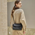 2026 Genuine Leather Soft Shoulder Crossbody Bag Women Underarm Commuter Tofu Bag Elegant Style