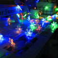 Party Christmas Snowflake String Lights LED Fairy Lights USB/Battery Powered Garland 2024 New Year's Wedding Party Xmas Decorations