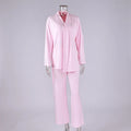 Chic Summer Homewear Sleepwear Knitted Milk Silk Fungus Edge Pajamas Three-piece Soft Skin-friendly Loungewear Women's 2026 Y2K
