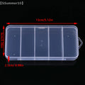 SSummer10】Vertical 5 Grid Transparent Eyelash Extension Storage Box - Glue Tweezer Holder Makeup Organizer with Cover【SS】