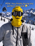 Face Snowboard Face Mask Outdoor Cycling Windproof Head Cover Toy Block Person Printed Yellow Man Mask Funny Design Baraklafa hat