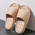 Fashion Women's Slippers Summer Indoor Solid Color Thick Soft Bottom Non-slip Cotton Home Leisure Shoes Couple