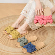 New Fabric Linen Slippers for Women, Perfect for Summer, Home Use, Couples, Indoor Soft-Soled, Non-Slip, Non-Slip Home Sandals.