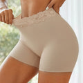 Women's Lingerie Sexy BZEL Women's Lace Trim Tummy Control Butt Lift Safety Shorts Phone Pocket Sexy Lingerie Seamless Breathable Female Comfort Boxer