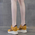 10CM 2024 New Platform Wedge Sneakers Chunky Shoes Genuine Leather for Women Summer Shoes Spring Autumn Walking Sneakers Fashion