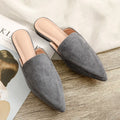 2022 Fall New Women's Mules Shoeless Half Slippers Sandals Loafers Ballet Flats Zapatos Mujer Calzado Women's Shoes 33-42