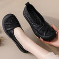 Women Concise Flower Flats Black Shoes Spring Flats Female Genuine Leather Shoe Fashion Superstar Oxfrod Shoes Women Loafer