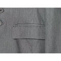 Women Stand Mandarin Collar Multi Button Front Blazer Long Sleeve Flap Pockets Slim Fit Solid Color Office Casual Suit Jacket