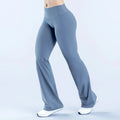 Logo Nude Color High Waist Sports Pants Women's Loose Straight Vertical Slim-fit Dancing Running Fitness Casual Wear Yoga Pants