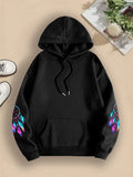 Women Sweatshirt Vintage Flower Print Harajuku Y2k Streetwear Casual Hoodies Sweatshirts Tops Hoodie Autumn Winter Unisex