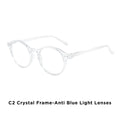 BLUEMOKY Vintage Round Prescription Glasses For Men Women Stylish Photochromic Progressive Optical Eyeglasses