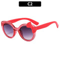 2026 Lovely Cat Eye Children Sunglasses Personality Bowknot Sun Glasses Kids Cute Baby Eyewear Trend Girls Boy Eyeglasses