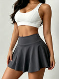 Women's Solid Color High Waist Loungewear Skirt Summer Breathable Sexual Interest Mini Skirt Ladies Quick Dry Comfortable Skirts