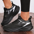 Women's Sneakers Breathable Knitted Mesh Comfortable Flat Lace Up Shoes Trendy Fashionable Casual Outdoor Women Running 2026