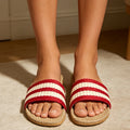 Summer Women Linen Slippers Lightweight Indoor Home Slippers Antislip Bedroom Shoes Soft Bottom Flat Sandals Fashion Slippers