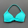 NCOYOE Women Halter Sports Bra V-Neck Padded Yoga Bra Removable Cups Butter Soft Seamless Workout Gym Fitness Activewear Top