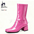 Ankle Boots Boots Woman Hot Sale New Ankle Boots For Woman 4CM Chunk Heel Square Toe Side Zip Casual Short Boots Nightclub Fashion Versatile Lady Shoes