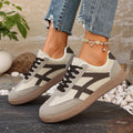 Women Sneakers 2026 Fashion Casual Flats Vulcanize Shoes Round Toe Lace Up Comfortable Flat Shoes for Women Zapatos De Mujer