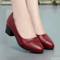 Women's Shoes Mid Heel Spring and Summer Soft Soled Comfortable Anti Slip Fashionable Women's High Heels New Mid Heel Mom Work Women's Shoes 2025
