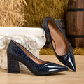 Plus size fashionable casual women's high heels for spring and autumn, thick heels, elegant single shoes