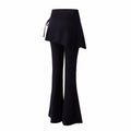 Women Tights Skirt Design Fitness Leggings 2 in 1 High Waist Sports Leggings Tight Flare Hem Sports Yoga Pants Outdoor