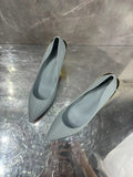 Sexy Gold Thin High Heel Woman Single Pumps Stiletto Heel Soft Leather Slip On Female Lady Wedding Party Blue Single Shoes
