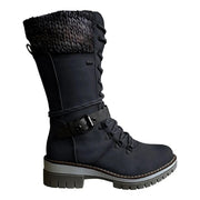 Customizable Women boots Knitted Mid-Calf Boots Shoes